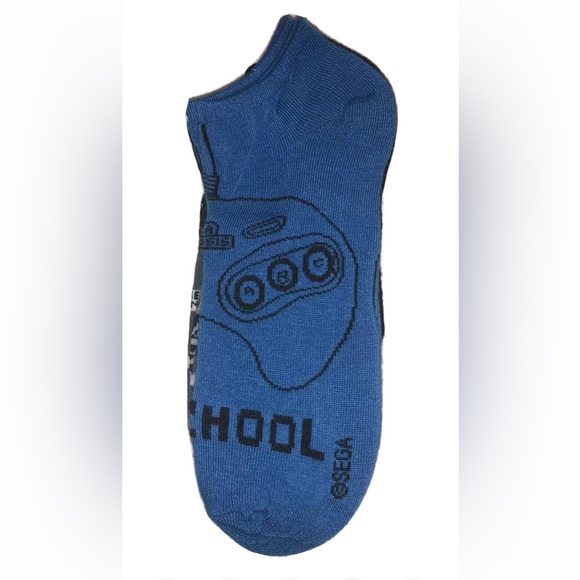 Sega Genesis No Show Socks 5 Pair Men 6.5-12 Multicolor w Controller Old School - Picture 4 of 11